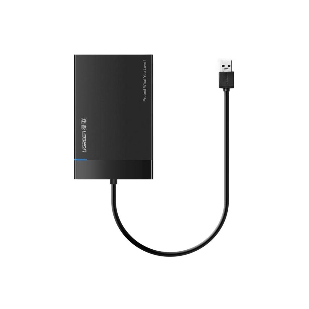 JIBGO - จิ๊บโก จำหน่ายสินค้าหลากหลาย และคุณภาพดี | .5 ENCLOSURE (กล่องใส่ฮาร์ดดิสก์) UGREEN USB 3.0 (WITH CABLE) [30847] SATA